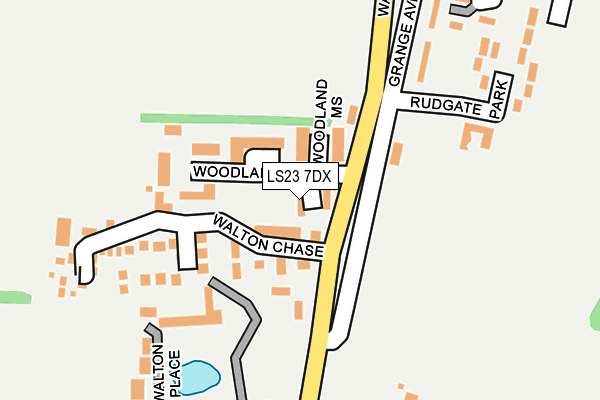 LS23 7DX map - OS OpenMap – Local (Ordnance Survey)