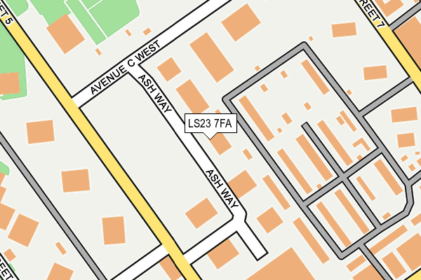 LS23 7FA map - OS OpenMap – Local (Ordnance Survey)