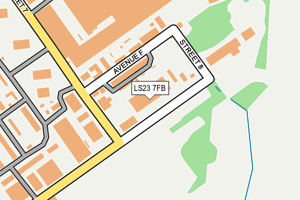 LS23 7FB map - OS OpenMap – Local (Ordnance Survey)