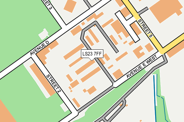 LS23 7FF map - OS OpenMap – Local (Ordnance Survey)