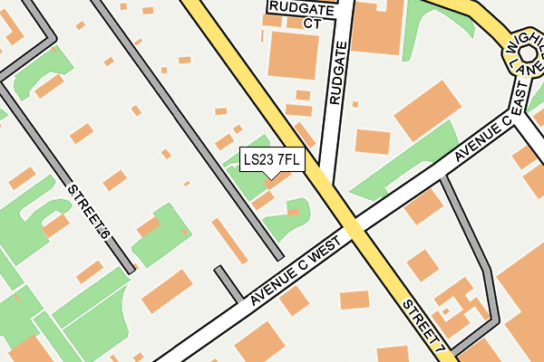 LS23 7FL map - OS OpenMap – Local (Ordnance Survey)