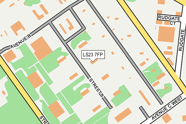 LS23 7FP map - OS OpenMap – Local (Ordnance Survey)