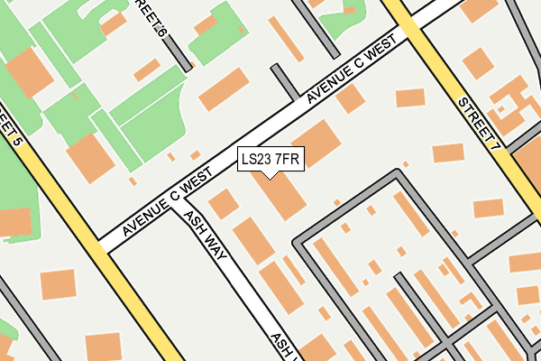 LS23 7FR map - OS OpenMap – Local (Ordnance Survey)