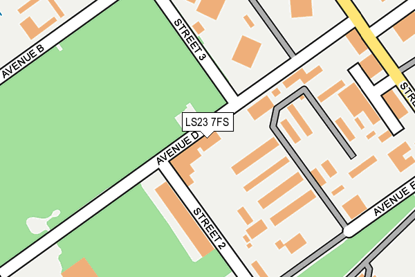 LS23 7FS map - OS OpenMap – Local (Ordnance Survey)