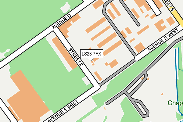 LS23 7FX map - OS OpenMap – Local (Ordnance Survey)