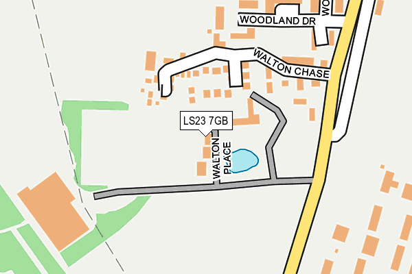 LS23 7GB map - OS OpenMap – Local (Ordnance Survey)