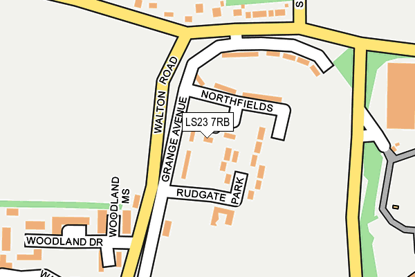 LS23 7RB map - OS OpenMap – Local (Ordnance Survey)