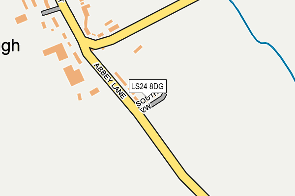 LS24 8DG map - OS OpenMap – Local (Ordnance Survey)