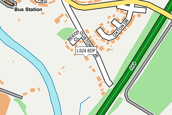 LS24 8DP map - OS OpenMap – Local (Ordnance Survey)