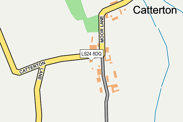 LS24 8DQ map - OS OpenMap – Local (Ordnance Survey)