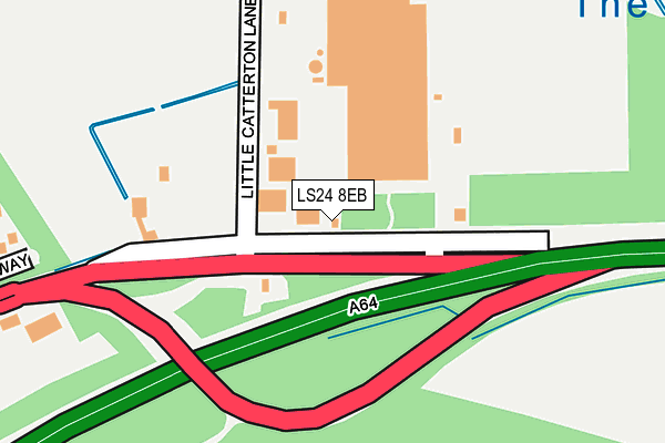 LS24 8EB map - OS OpenMap – Local (Ordnance Survey)