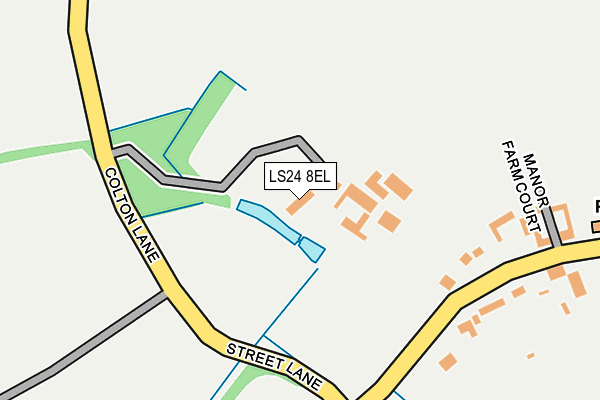 LS24 8EL map - OS OpenMap – Local (Ordnance Survey)
