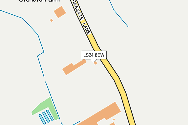 LS24 8EW map - OS OpenMap – Local (Ordnance Survey)