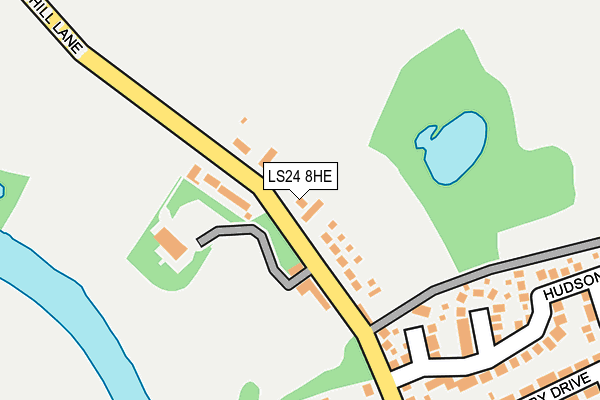 LS24 8HE map - OS OpenMap – Local (Ordnance Survey)