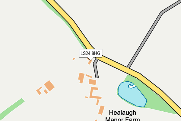LS24 8HG map - OS OpenMap – Local (Ordnance Survey)