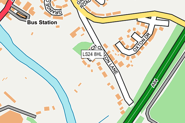 LS24 8HL map - OS OpenMap – Local (Ordnance Survey)