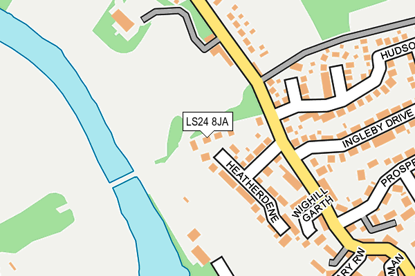 LS24 8JA map - OS OpenMap – Local (Ordnance Survey)