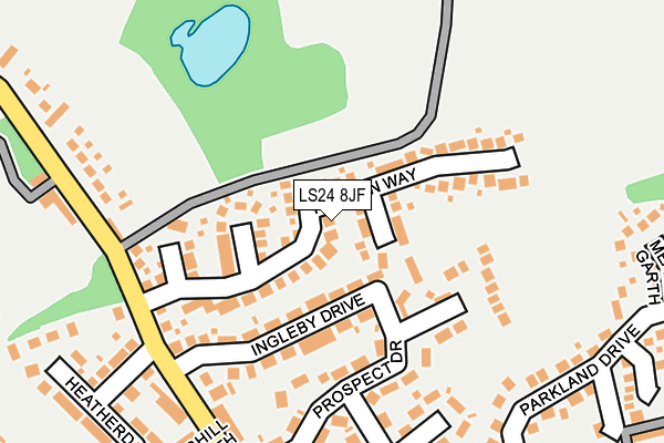 LS24 8JF map - OS OpenMap – Local (Ordnance Survey)