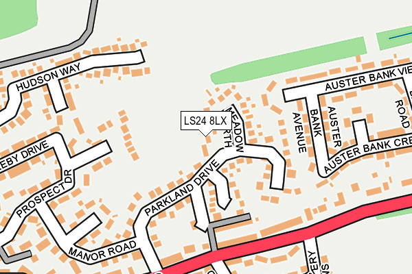 LS24 8LX map - OS OpenMap – Local (Ordnance Survey)