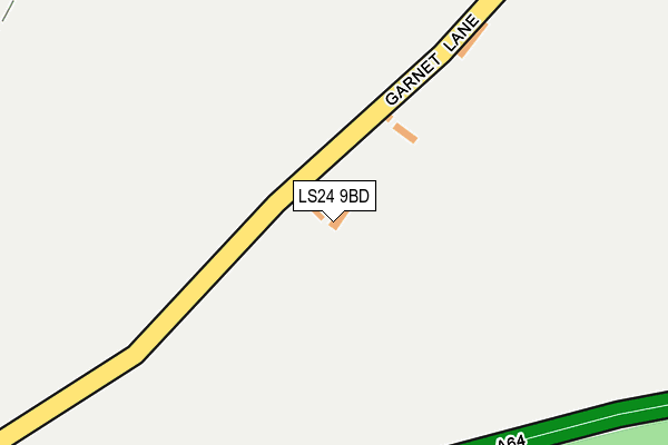 LS24 9BD map - OS OpenMap – Local (Ordnance Survey)