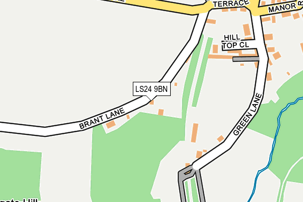 LS24 9BN map - OS OpenMap – Local (Ordnance Survey)