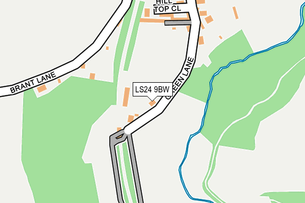 LS24 9BW map - OS OpenMap – Local (Ordnance Survey)