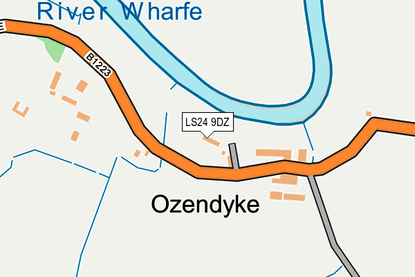 LS24 9DZ map - OS OpenMap – Local (Ordnance Survey)