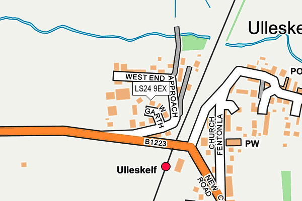 LS24 9EX map - OS OpenMap – Local (Ordnance Survey)