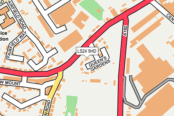 LS24 9HD map - OS OpenMap – Local (Ordnance Survey)