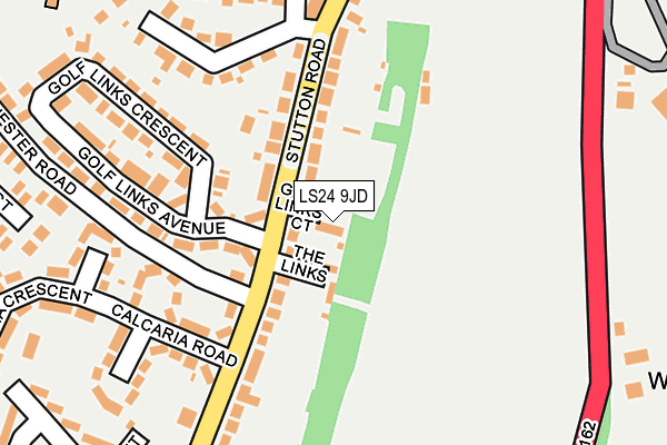 LS24 9JD map - OS OpenMap – Local (Ordnance Survey)