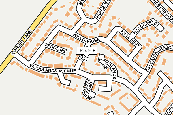LS24 9LH map - OS OpenMap – Local (Ordnance Survey)