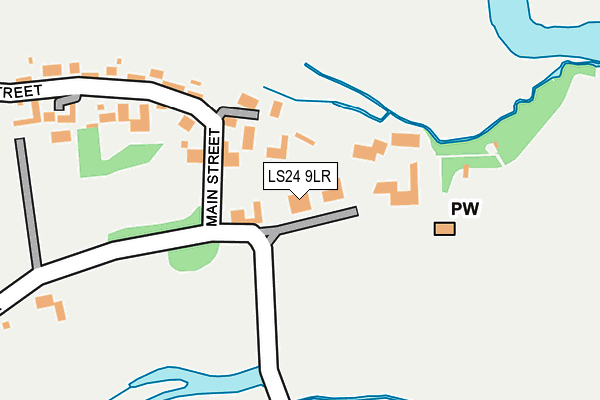 LS24 9LR map - OS OpenMap – Local (Ordnance Survey)