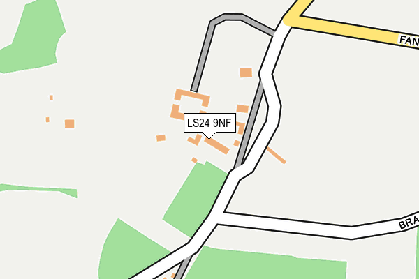 LS24 9NF map - OS OpenMap – Local (Ordnance Survey)