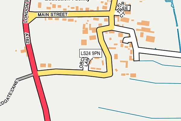 LS24 9PN map - OS OpenMap – Local (Ordnance Survey)