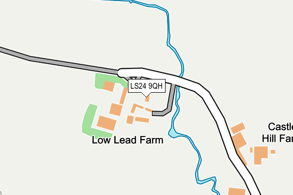 LS24 9QH map - OS OpenMap – Local (Ordnance Survey)