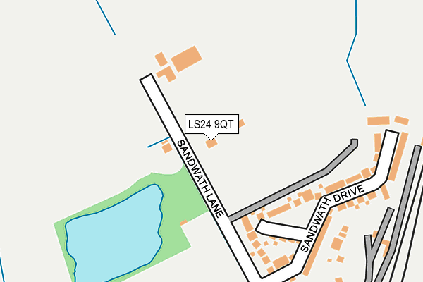 LS24 9QT map - OS OpenMap – Local (Ordnance Survey)