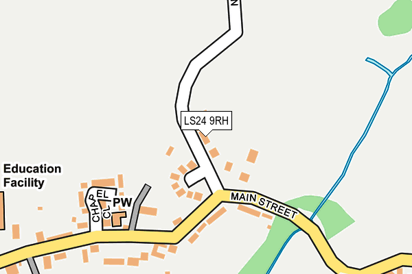LS24 9RH map - OS OpenMap – Local (Ordnance Survey)