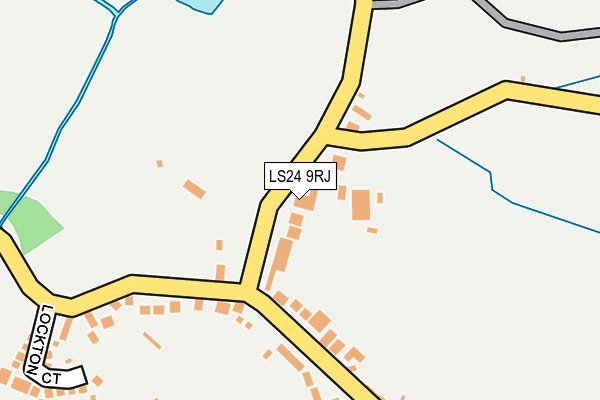 LS24 9RJ map - OS OpenMap – Local (Ordnance Survey)