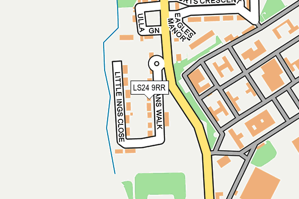 LS24 9RR map - OS OpenMap – Local (Ordnance Survey)
