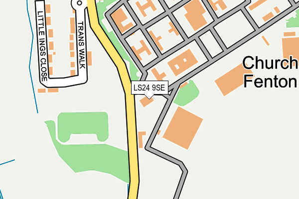 LS24 9SE map - OS OpenMap – Local (Ordnance Survey)