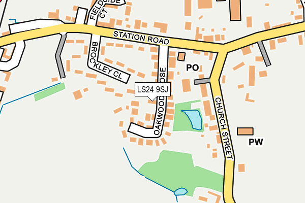 LS24 9SJ map - OS OpenMap – Local (Ordnance Survey)