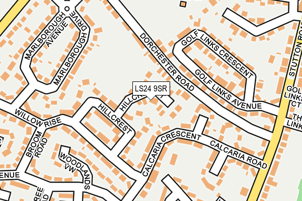 LS24 9SR map - OS OpenMap – Local (Ordnance Survey)