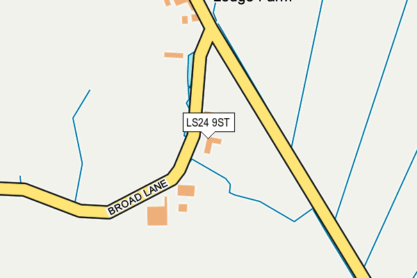LS24 9ST map - OS OpenMap – Local (Ordnance Survey)