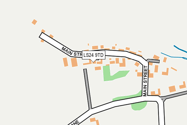 LS24 9TD map - OS OpenMap – Local (Ordnance Survey)