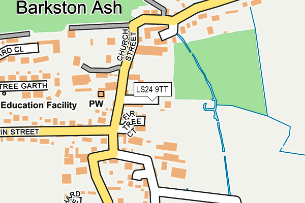 LS24 9TT map - OS OpenMap – Local (Ordnance Survey)