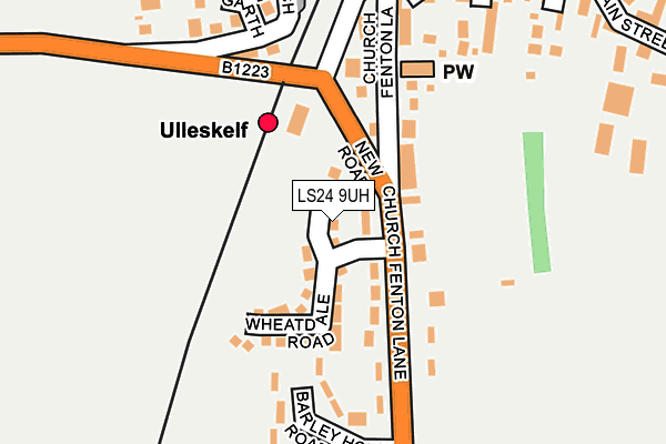 LS24 9UH map - OS OpenMap – Local (Ordnance Survey)