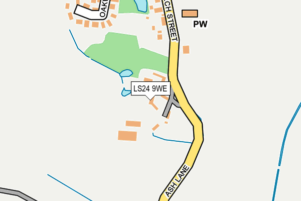 LS24 9WE map - OS OpenMap – Local (Ordnance Survey)