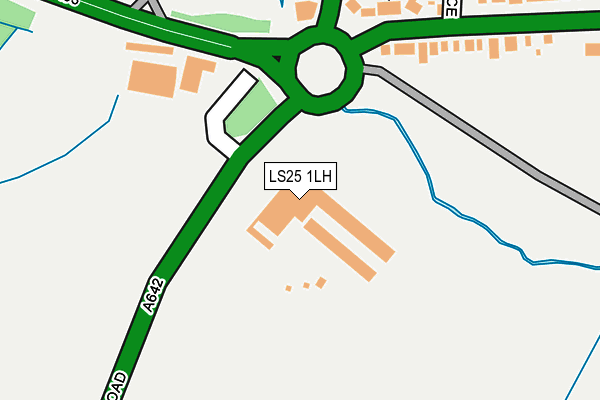 LS25 1LH map - OS OpenMap – Local (Ordnance Survey)
