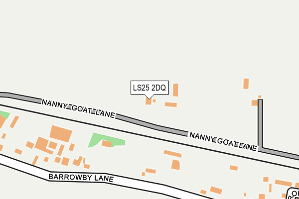 LS25 2DQ map - OS OpenMap – Local (Ordnance Survey)