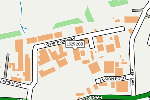 LS25 2GB map - OS OpenMap – Local (Ordnance Survey)